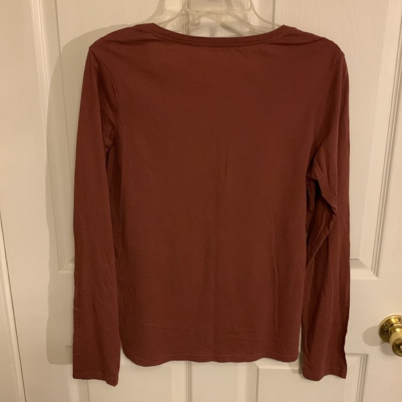 Pact V-Neck Women’s Long Sleeve Organic Cotton Top Size Medium - Picture 2 of 8